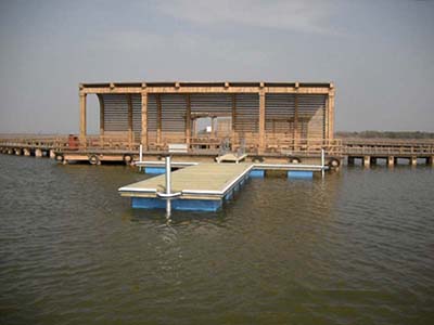 山東東營黃河入海口碼頭